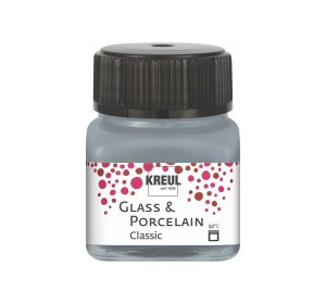 KREUL Glass & Porcelain Paint Silver Metallic - 1240.design