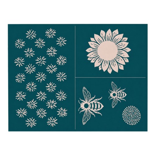 Sunny Bees Silkscreen - 1240.design