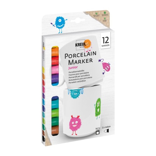 Fixy na porcelán Kreul Junior sada 12 ks