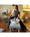 Walking Apron - Gray Pottery Apron