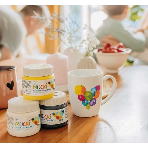 Mucki Finger Paint for Porcelain - 6 x 150 ml