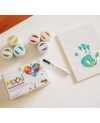 Farby do Malowania Palcami Mucki - 6 Kolorów + Pisak