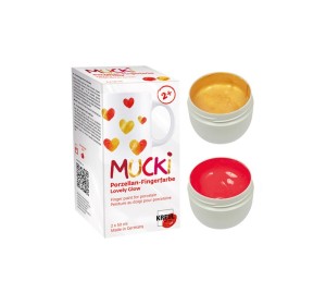 Mucki Porzellan-Fingerfarbe Lovely Glow - 2 x 50 ml
