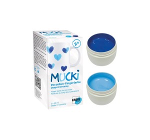 Mucki Porzellan-Fingerfarbe Deep & Dreamy - 2 x 50 ml
