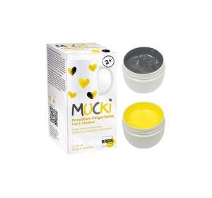 Mucki Porzellan-Fingerfarbe Sun & Shadow - 2 x 50 ml